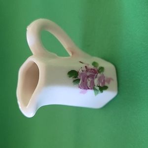 Miniature hand painted vase vintage